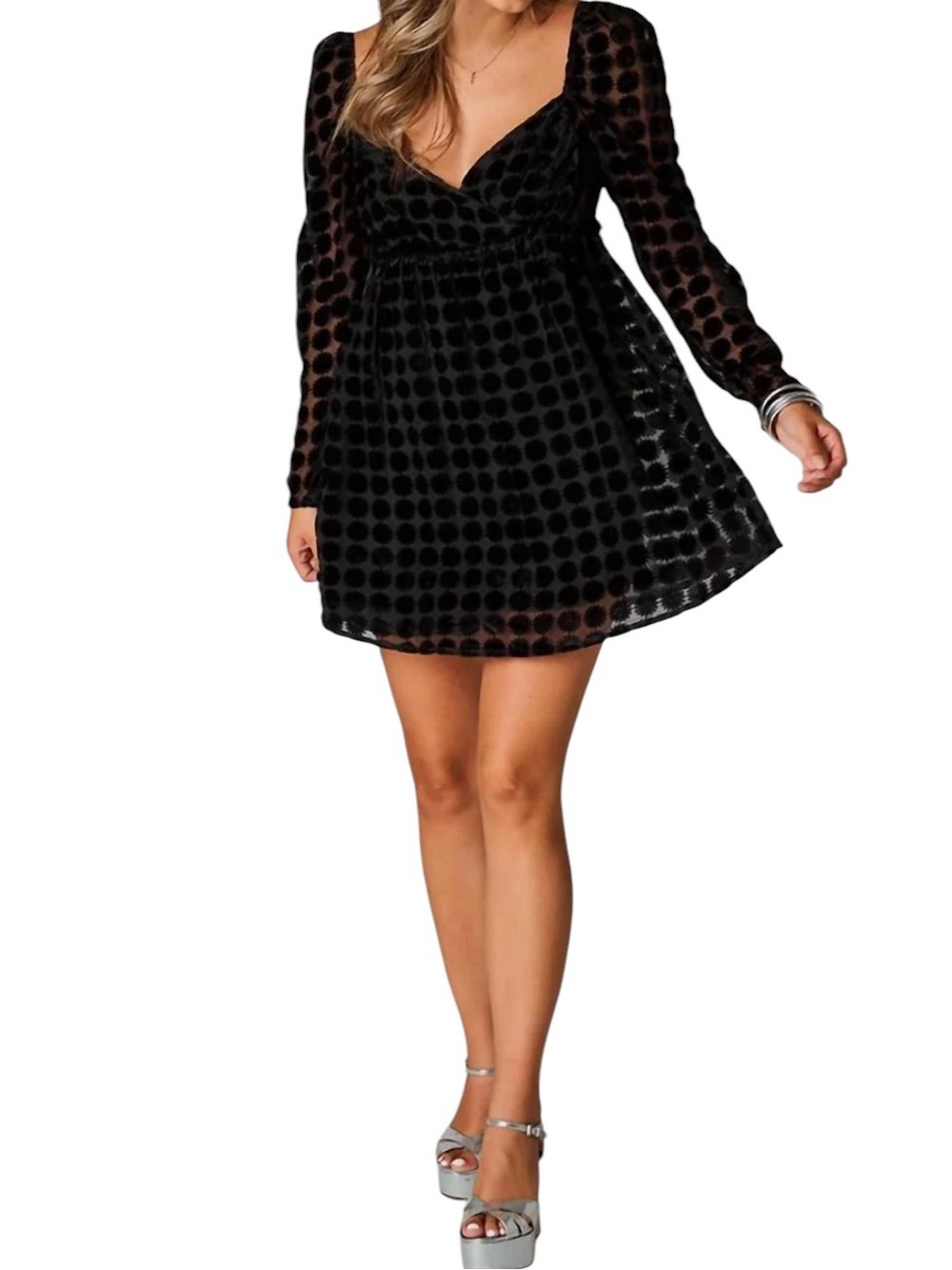 Buddy Love The Fallon Dress Med Velvet Appliqué Milkmaid Whimsigoth, Dark Fairy